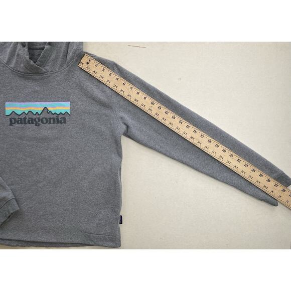 Patagonia Sweater Womens XL Gray & Pastel P6 Logo Uprisal Hoody Casual Normcore - Picture 4 of 11